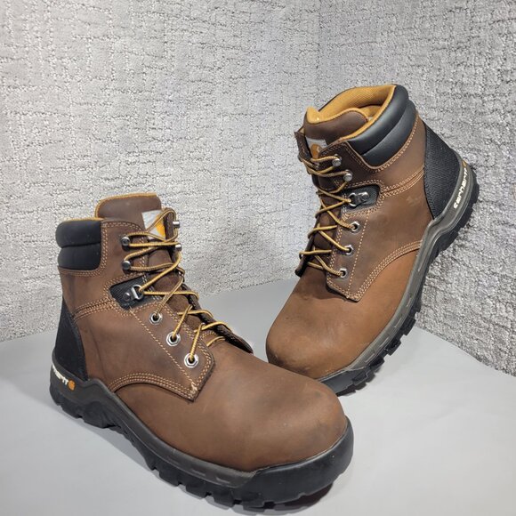 Carhartt Rugged Flex 6" Men's Size 12 Leather Composite Toe Work Boots CMF6366 - Picture 8 of 11